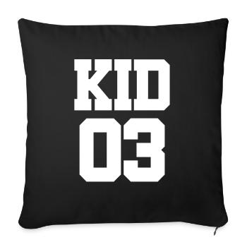 Partner Look Couple Partner Couple Couple Family - Sofa pillowcase 17,3'' x 17,3'' (45 x 45 cm) - black - Front