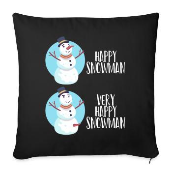 Joyeux Noël Noël Noël - Housse de coussin décorative 45 x 45 cm - noir - Devant