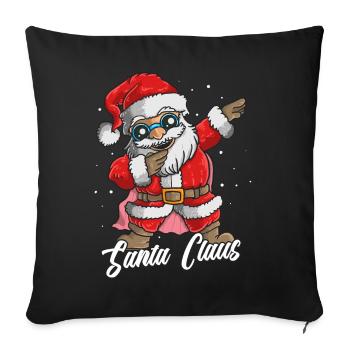 Joyeux Noël Noël Noël - Housse de coussin décorative 45 x 45 cm - noir - Devant