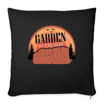 National Park Garden of the Gods Nature Lovers Colo - Sofa pillowcase 17,3'' x 17,3'' (45 x 45 cm) - black - Front