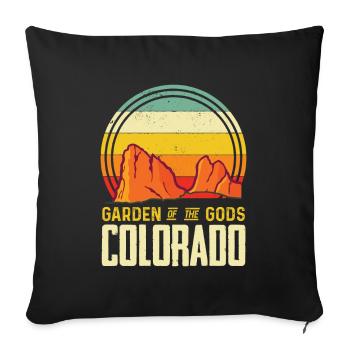 Garten der Götter Nationalpark Colorado Andenken - Sofakissenbezug 45 x 45 cm - Schwarz - Vorne