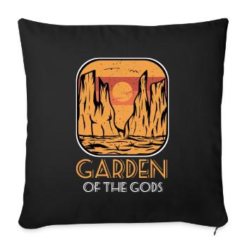 Parc National Gods Garden Souvenir Nature Lovers - Housse de coussin décorative 45 x 45 cm - noir - Devant
