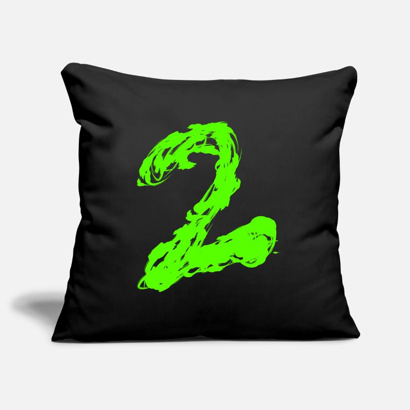 2 Housse de coussin décorative 45 x 45 cm
