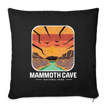 Nationalpark Mammoth Cave Kentucky Souvenir Höhle - Sofakissenbezug 45 x 45 cm - Schwarz - Vorne