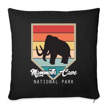 Nationalpark Souvenir Mammoth Cave Kentucky Wander - Sofakissenbezug 45 x 45 cm - Schwarz - Vorne