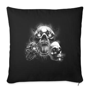 Free Hug's Skull -Bloody Font Halloween - Sofa pillowcase 17,3'' x 17,3'' (45 x 45 cm) - black - Front