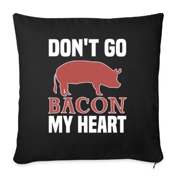 JGA Mariage Mariage Jungesellenabschied Party - Housse de coussin décorative 45 x 45 cm - noir - Devant