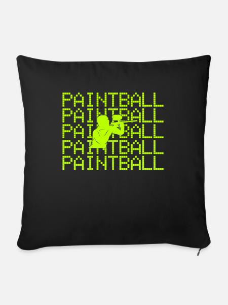 Paintball - Sofakissenbezug 45 x 45 cm - Schwarz