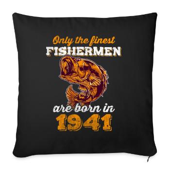 Legendär 81 Jahre alt Geschenk zum 81. Geburtstag - Sofakissenbezug 45 x 45 cm - Schwarz - Vorne