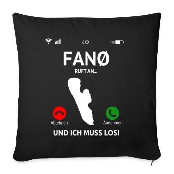 Fanø Fanö Dänemark Urlaub Idee - Sofakissenbezug 45 x 45 cm - Schwarz - Vorne