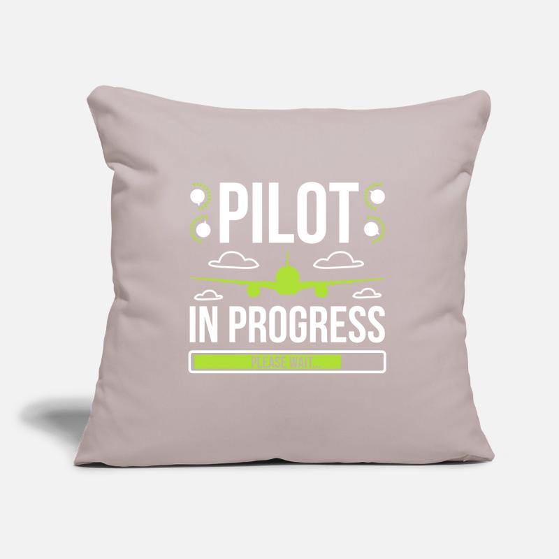 Aviator Pilot En Progress Housse de coussin décorative 45 x 45 cm