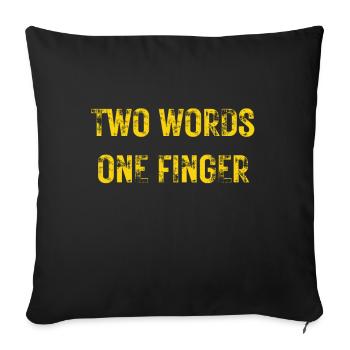 Conception sarcastique cool pour le sarcast - Housse de coussin décorative 45 x 45 cm - noir - Devant