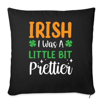 St Patricks Tag Gälisch Irland Ire Irisch - Sofakissenbezug 45 x 45 cm - Schwarz - Vorne