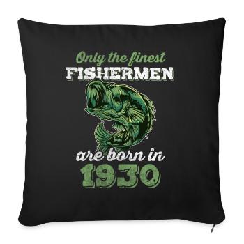 Legendary 92 years old gift for his 92nd birthday - Sofa pillowcase 17,3'' x 17,3'' (45 x 45 cm) - black - Front