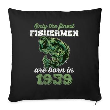 Legendary 83 years old gift for his 83rd birthday - Sofa pillowcase 17,3'' x 17,3'' (45 x 45 cm) - black - Front