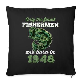 Legendary 74 years old gift for the 74th birthday - Sofa pillowcase 17,3'' x 17,3'' (45 x 45 cm) - black - Front