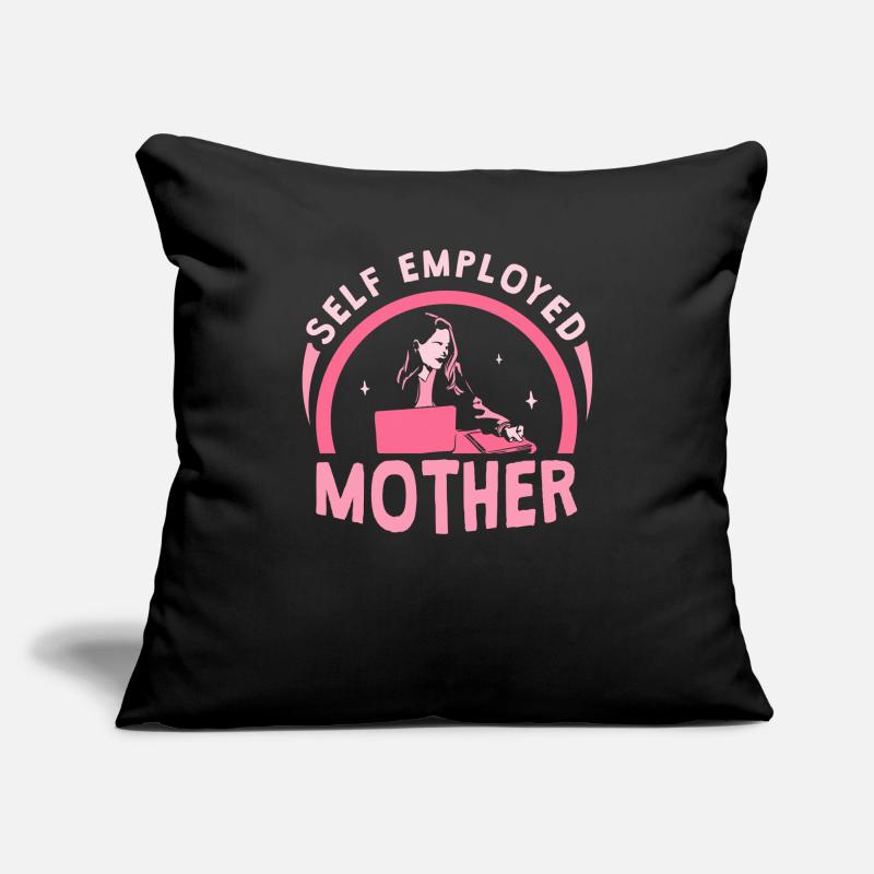Selbstständige Mutter Selbstständig Freelancer Sofakissenbezug 45 x 45 cm