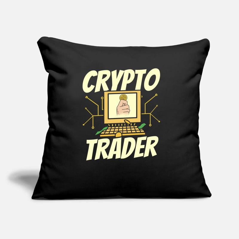 Crypto Trader Trading Crypto Trade Trader Sofa pillowcase 17,3'' x 17,3'' (45 x 45 cm)