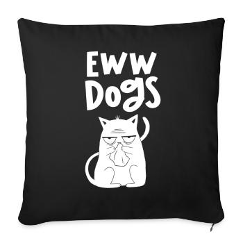 Igitt Dogs Cats Pet Lovers Cat Cute - Sofa pillowcase 17,3'' x 17,3'' (45 x 45 cm) - black - Front