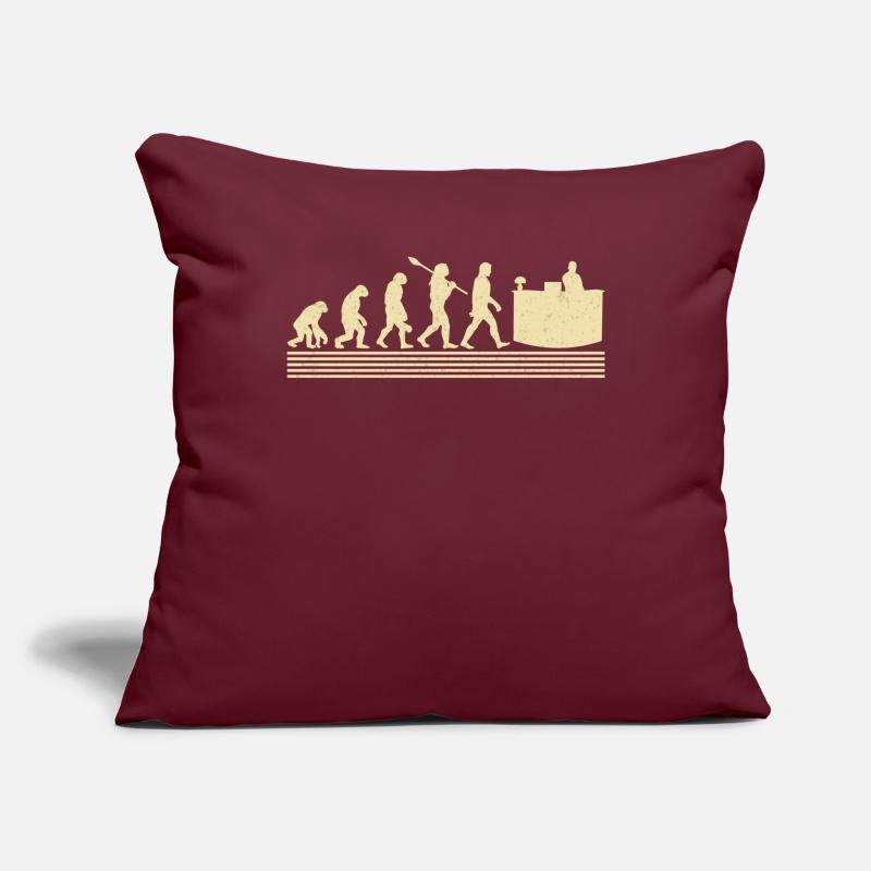 Évolution des réceptionnistes Housse de coussin décorative 45 x 45 cm