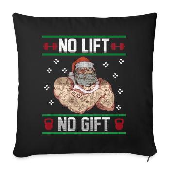 Joyeux Noël Noël Noël - Housse de coussin décorative 45 x 45 cm - noir - Devant