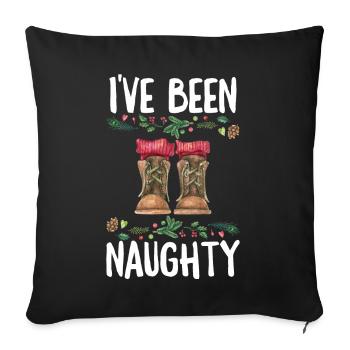 Joyeux Noël Noël Noël - Housse de coussin décorative 45 x 45 cm - noir - Devant