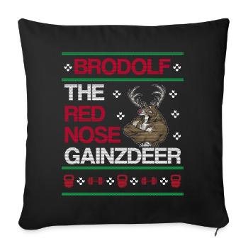 Joyeux Noël Noël Noël - Housse de coussin décorative 45 x 45 cm - noir - Devant