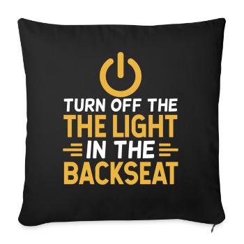 Turn on The Light In The Back From Papa Papi - Sofa pillowcase 17,3'' x 17,3'' (45 x 45 cm) - black - Front