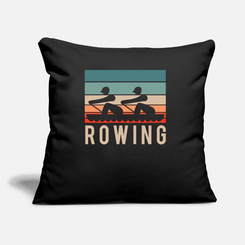 Rowing Rowing Rowing Boat Rowing Rowing Rowing Sofa pillowcase 17,3'' x 17,3'' (45 x 45 cm)