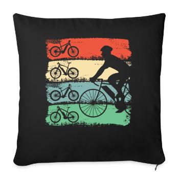 E Bike - Sofakissenbezug 45 x 45 cm - Schwarz - Vorne
