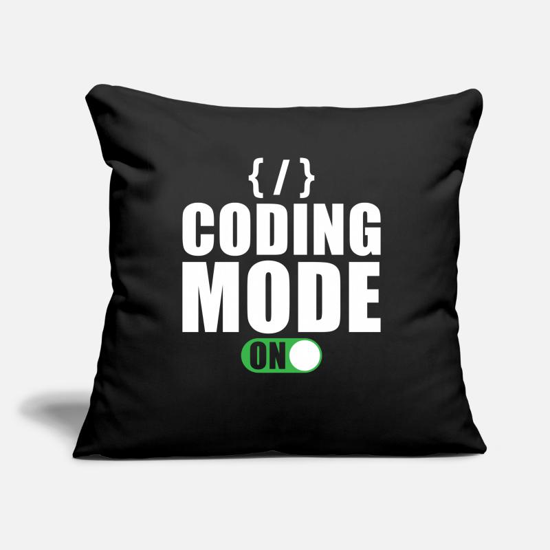 Cadeau de programmeur développeur codeur Housse de coussin décorative 45 x 45 cm