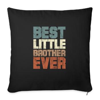 Big Brother Sibling Sister Gift - Sofa pillowcase 17,3'' x 17,3'' (45 x 45 cm) - black - Front