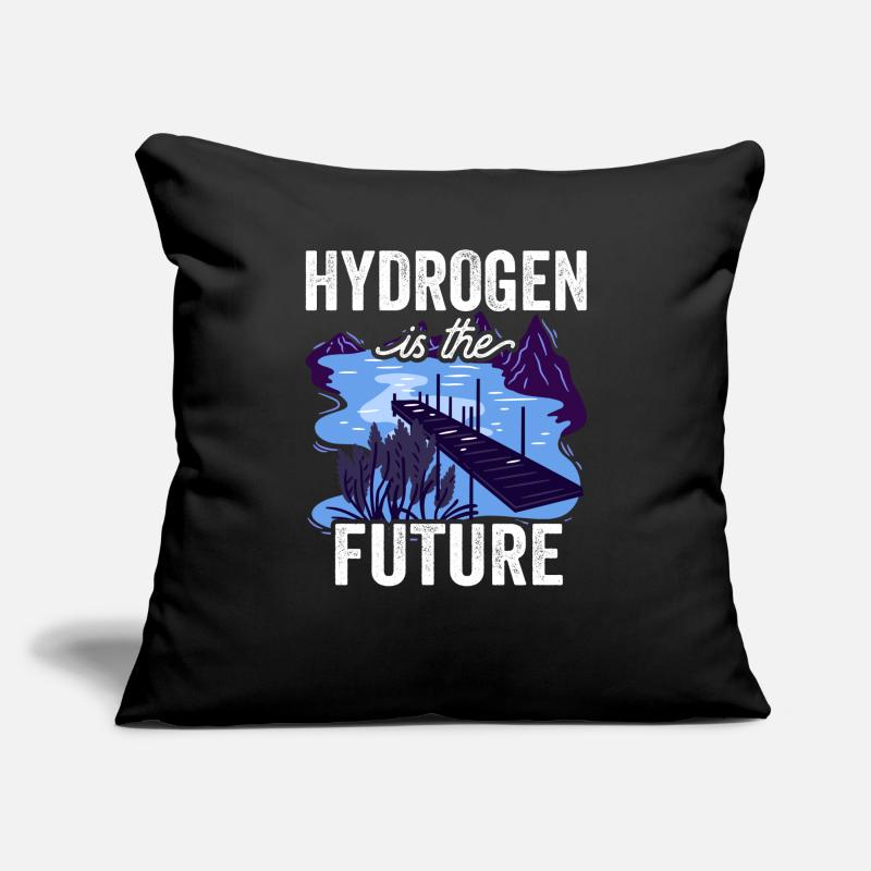 L’hydrogène est l’élément d’avenir hydrogène Housse de coussin décorative 45 x 45 cm
