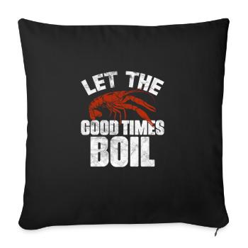 Crawfish Crawfish Seafood Crab Gift - Sofa pillowcase 17,3'' x 17,3'' (45 x 45 cm) - black - Front