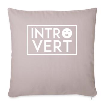 Introvertis Introvertis Sarcasme timide - Housse de coussin décorative 45 x 45 cm - taupe clair - Devant