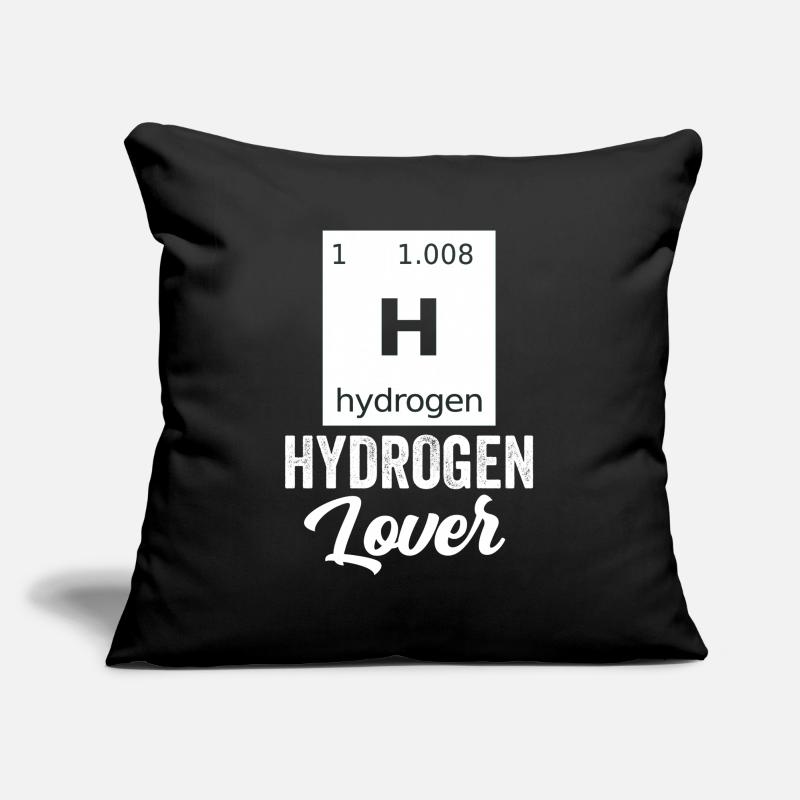 Hydrogen Lover Element Énergie hydrogène Housse de coussin décorative 45 x 45 cm