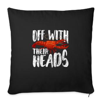 Crawfish Crawfish Seafood Crab Gift - Sofa pillowcase 17,3'' x 17,3'' (45 x 45 cm) - black - Front
