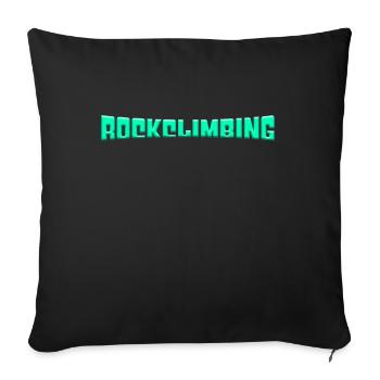 Alpinisme - Housse de coussin décorative 45 x 45 cm - noir - Devant