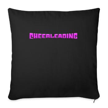 cheerleading - Housse de coussin décorative 45 x 45 cm - noir - Devant