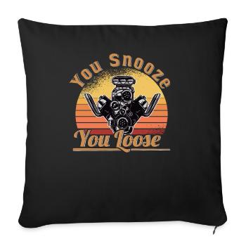 Racing Driver Racing Car Tuning Racing Motorsport - Sofa pillowcase 17,3'' x 17,3'' (45 x 45 cm) - black - Front