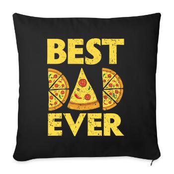 Best Father of All Time Pizza Lover Italyi - Sofa pillowcase 17,3'' x 17,3'' (45 x 45 cm) - black - Front