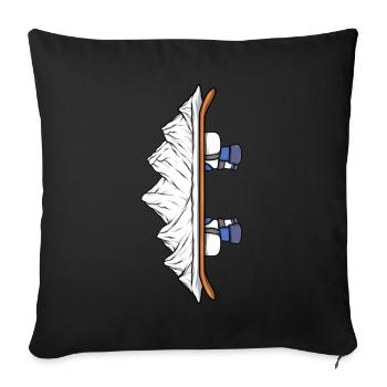 Snowboarder Snowboarding Winter Sports Hobby Gift - Sofa pillowcase 17,3'' x 17,3'' (45 x 45 cm) - black - Front