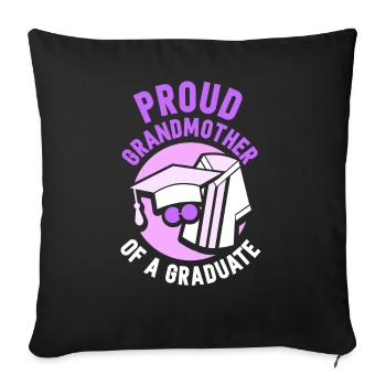 Proud Grandmother Of a Graduate Graduate - Sofa pillowcase 17,3'' x 17,3'' (45 x 45 cm) - black - Front