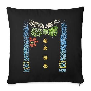 Costume Replacement Carnival Clown Clique Carnival Jeck - Sofa pillowcase 17,3'' x 17,3'' (45 x 45 cm) - black - Front