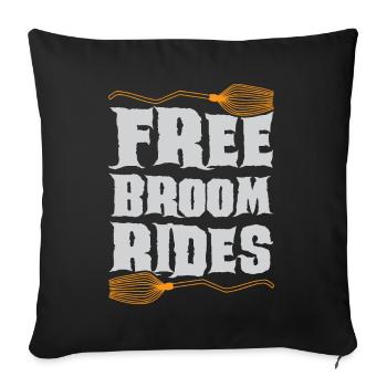 Scary halloween pumpkin witches zombie ghosts - Sofa pillowcase 17,3'' x 17,3'' (45 x 45 cm) - black - Front