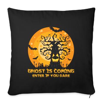 Scary halloween pumpkin witches zombie ghosts - Sofa pillowcase 17,3'' x 17,3'' (45 x 45 cm) - black - Front