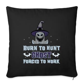 Scary halloween pumpkin witches zombie ghosts - Sofa pillowcase 17,3'' x 17,3'' (45 x 45 cm) - black - Front