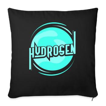 Hydrogen Energy Element Hydrogen - Sofa pillowcase 17,3'' x 17,3'' (45 x 45 cm) - black - Front