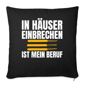 Schlosser Spruch Für Männer Frauen Schlosser - Sofakissenbezug 45 x 45 cm - Schwarz - Vorne