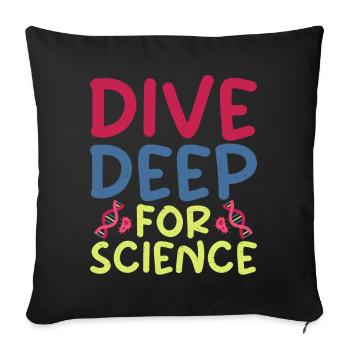 Marine Biologist Deep Sea Divers - Sofa pillowcase 17,3'' x 17,3'' (45 x 45 cm) - black - Front